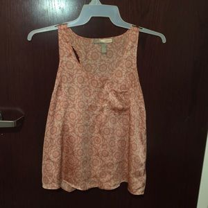 Satin Tank with Sunflower detail